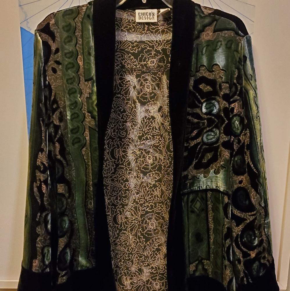 Vintage velvet airy jacket